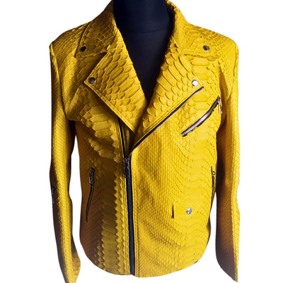 Yellow snakeskin jacket