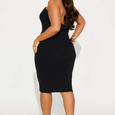 Sweater y-neck dress