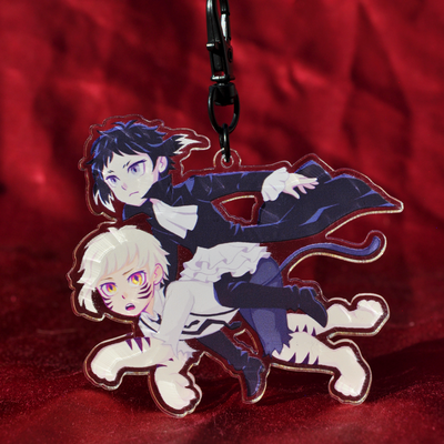 "Don't think, just run you fool" acrylic charm