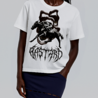 MAXIMUS Oversized T-Shirts Fashion Loose Fit Crewneck T-shirt Streetwear Heavyweight Short Sleeve Tee Shirt - Thumbnail 2