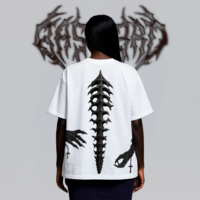 MAXIMUS Oversized T-Shirts Fashion Loose Fit Crewneck T-shirt Streetwear Heavyweight Short Sleeve Tee Shirt - Thumbnail 3