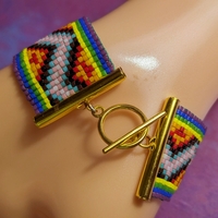 Pixel Bracelet - Rainbow Triangle Force - Thumbnail 3
