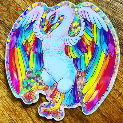 Pride goose glitter sticker