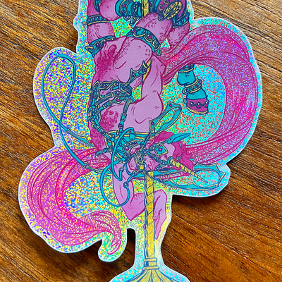 Pink pony pixie dust sticker