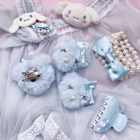 Baby Blue Teddy Bear Hair Clip & Pin - Thumbnail 5