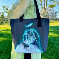 zippered eco bag - crow - Thumbnail 3