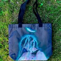 zippered eco bag - crow - Thumbnail 6