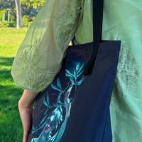 zippered eco bag - skulls - Thumbnail 4