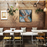 Amber Waves Abstract Art Print - Thumbnail 2