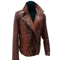 Dark Brown Python Jacket - Thumbnail 4