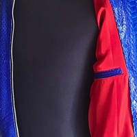 Blue Python Leather Jacket - Thumbnail 3
