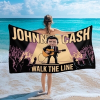 Rock n Roll  Beach Bundle- 2 Towels &  Tote Dbl Sded. 2 Designs - Thumbnail 5