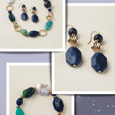 Blue modern mosaic collection - final sale - Thumbnail 1