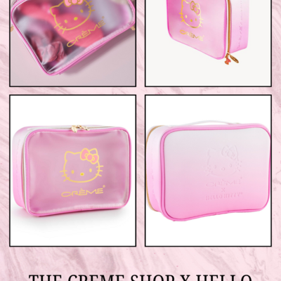 The creme shop x perfect pink travel case