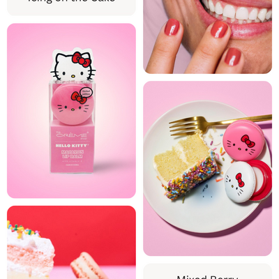 The creme shop x macaron lip balm