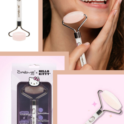 The creme shop x kitty love quartz facial massage roller