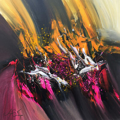 Mystic harmony abstract art print