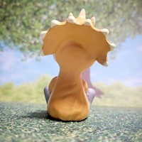 Triceratops Hoodie Robot Collectible Resin Art Toy  - Thumbnail 2