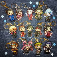 Ace Attorney Keychains - Thumbnail 1