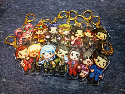 Ace Attorney Keychains
