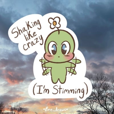 I'm stimming peebo sticker