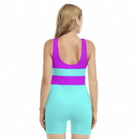 One Piece Neon Swimmers Swimsuits Multiple Colors  - Thumbnail 1