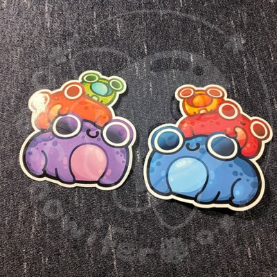 Primary and secondary frog stack stickers - Thumbnail 1