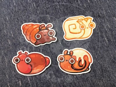 Food Snail Stickers