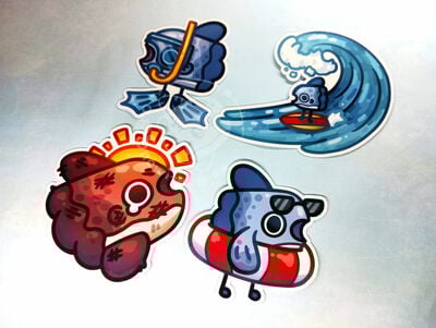 Beach Mola Stickers