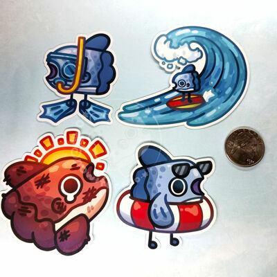 Beach mola stickers