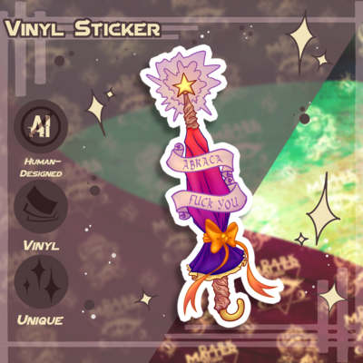 Abraca f you | vinyl stickers