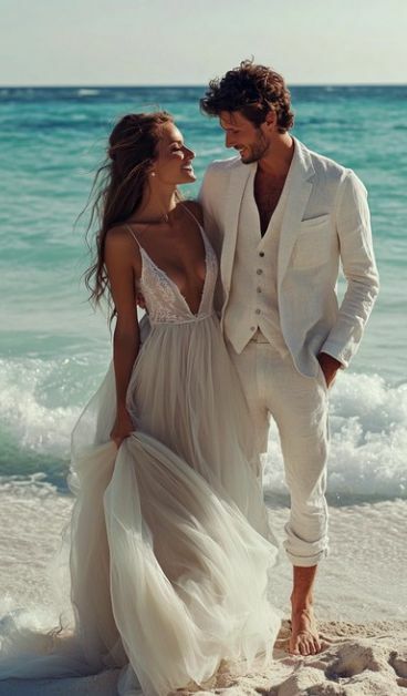Lace Wedding Dress, Beach Boho Bridal Dress Bridal Gown