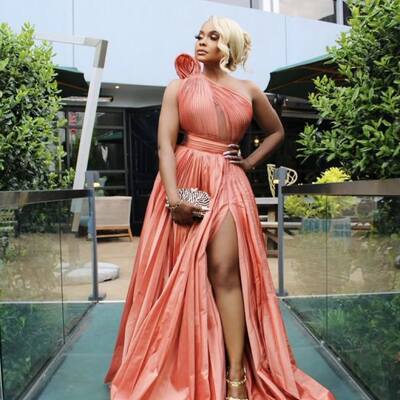 A line prom dresses one shoulder side slit evening gowns formal party gowns - Thumbnail 3