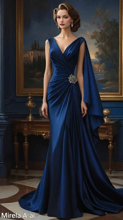Royal Blue Sheath Mother Of The Bride/ Groom Dresses Formal Evening Dress