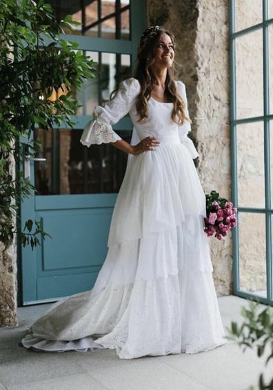 Elegant Lace Wedding Dress, Lace Bridal Dress Bridal Gown