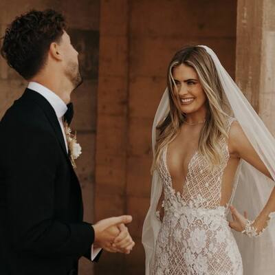 Sexy mermaid lace wedding dress, luxury bling bridal dress bridal gown