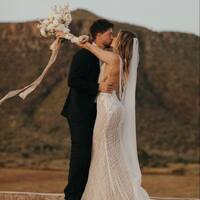 Sexy Mermaid Lace Wedding Dress, Luxury Bling Bridal Dress Bridal Gown - Thumbnail 1