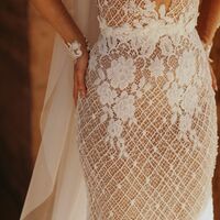 Sexy Mermaid Lace Wedding Dress, Luxury Bling Bridal Dress Bridal Gown - Thumbnail 2