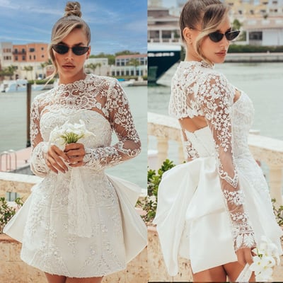 Short wedding gown bridal dresses