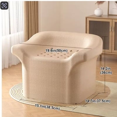 Cute non-slip shower bathroom stool – portable epp squatty potty chair for adults | lightweight small seat for travel & home