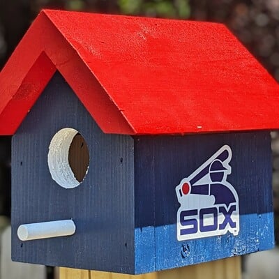 White sox retro bird house