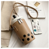 Milk Tea Boba Kawaii PU Leather Shoulder  - Thumbnail 8