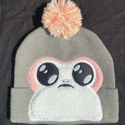 Bioworld porg face pom winter beanie - Thumbnail 2