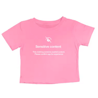 SENSITIVE CONTENT CROP TOP - Thumbnail 1