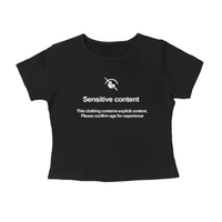 SENSITIVE CONTENT CROP TOP - Thumbnail 2