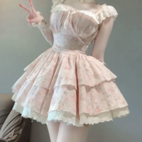 Vintage Lace Patchwork Dress - Thumbnail 1