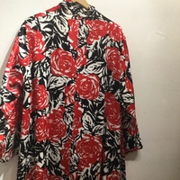 Y's for living black and red flower coat  - Thumbnail 4