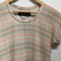 tricot CdG pale colored plaid dress  - Thumbnail 1
