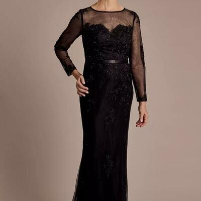 Elegant black sequins mother of the bride/ groom dresses formal evening dress