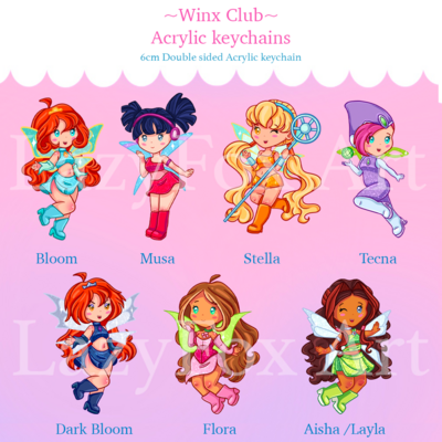 Winx club keychains